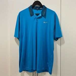 Nike Dri-FIT Men’s Golf Polo - Tiger Woods - Blue
